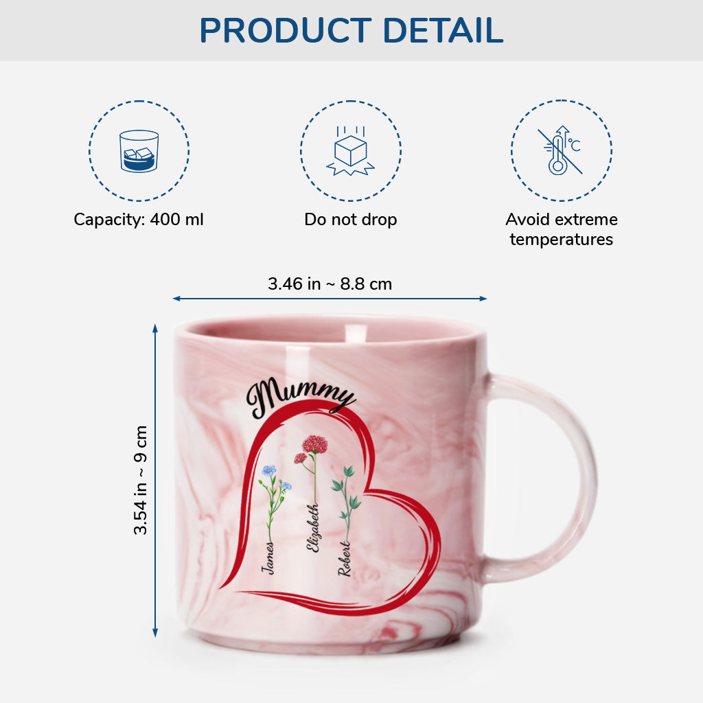 4001MUK3 personalized gifts for her grandma mom love marble mug 4001M