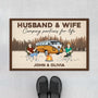 4029DUK1 personalised husband and wife camping partners for life_ doormat 4029DTI8G