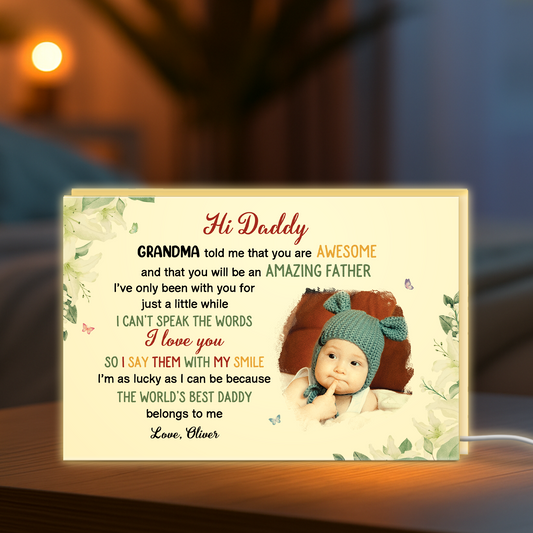4055LUK2 personalized photo light box_ mothers day gift from baby  4055L