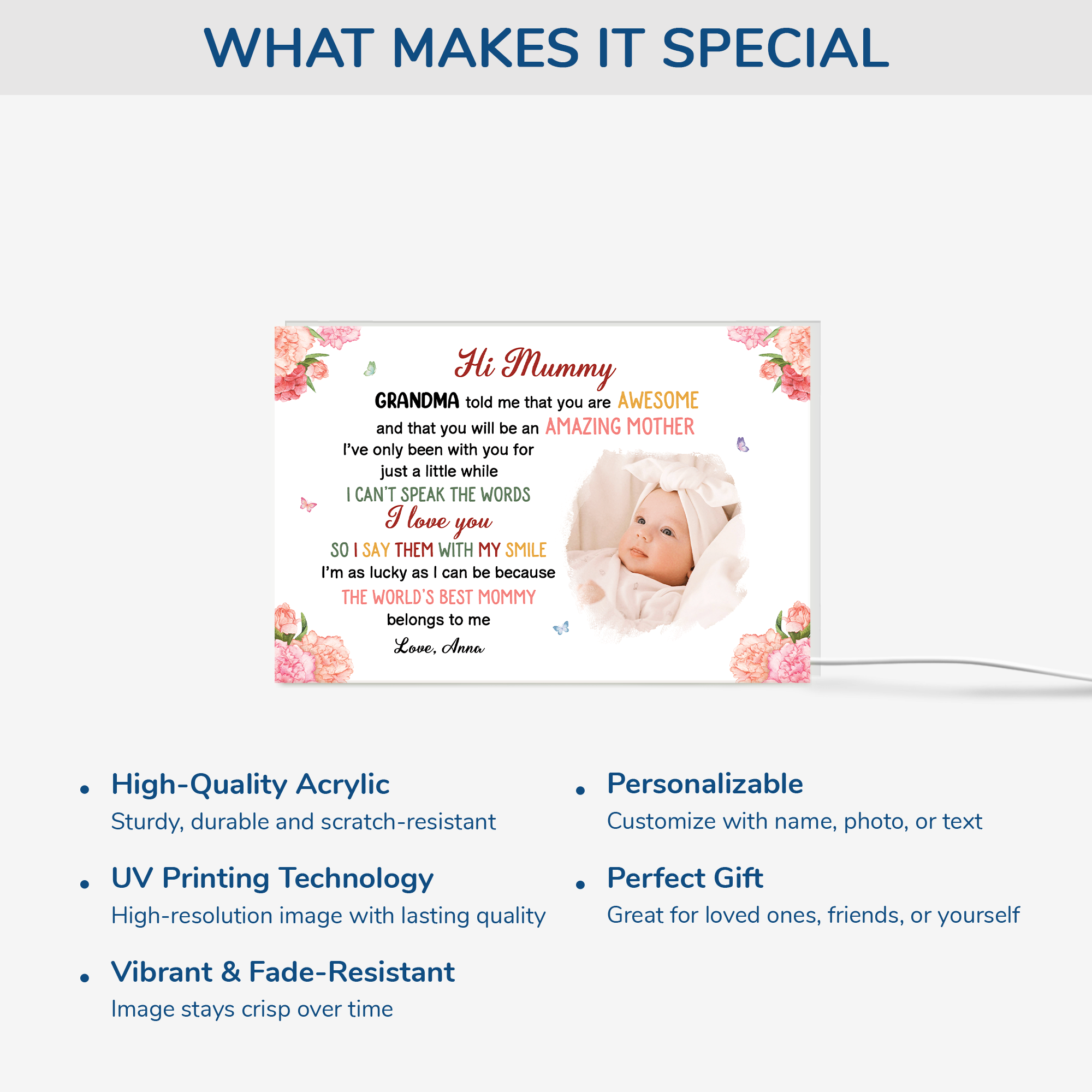 4055LUK4 personalized photo light box_ mothers day gift from baby  4055L