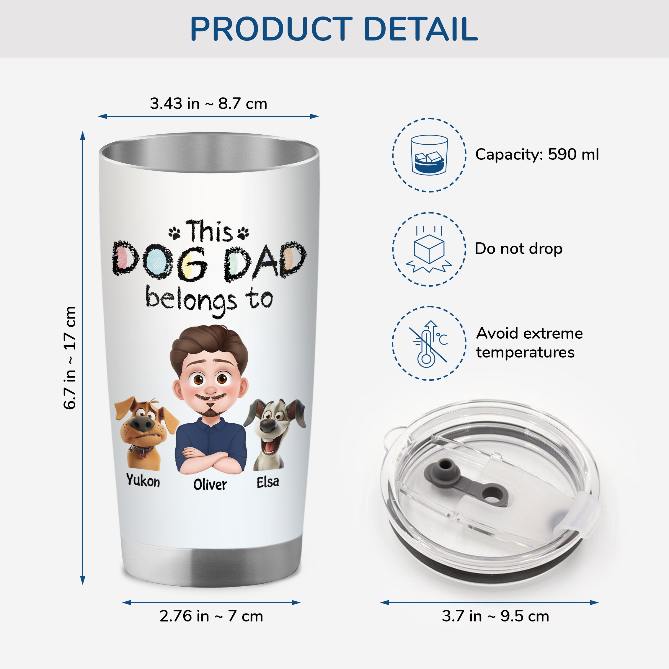 4071TUK3 personalised this dog dad belongs to 20oz tumbler 4071T8I0C