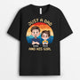 4168AUK1 personalised just a dad and his girl shirt_ 4168A6I0B