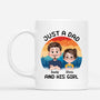 4168MUK1 personalised just a dad and his girl mug_ 4168M6I0B
