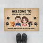 4275DUK1 personalised funny welcome cat doormat_ 4275D8I0D