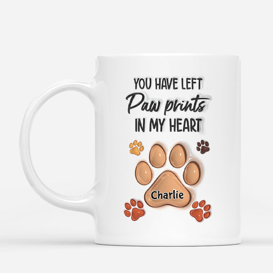 4314MUS2 3d printing effect personalized gifts for pet lovers you left pawprints on my heart mug 4314MTQ5C_83ef4a41 59e0 4c70 a44b 09750067c45e