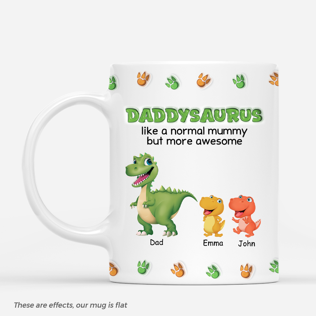 4322MUS1 3d printing effect personalized dad gifts daddysaurus definition 3d mug 4322M8T7B