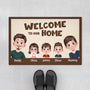 4328DUS1 personalized family doormat welcome to our home 4328D6Q0I