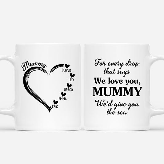 4333MUK1 personalised love you like the sea mug 4333M6I5A