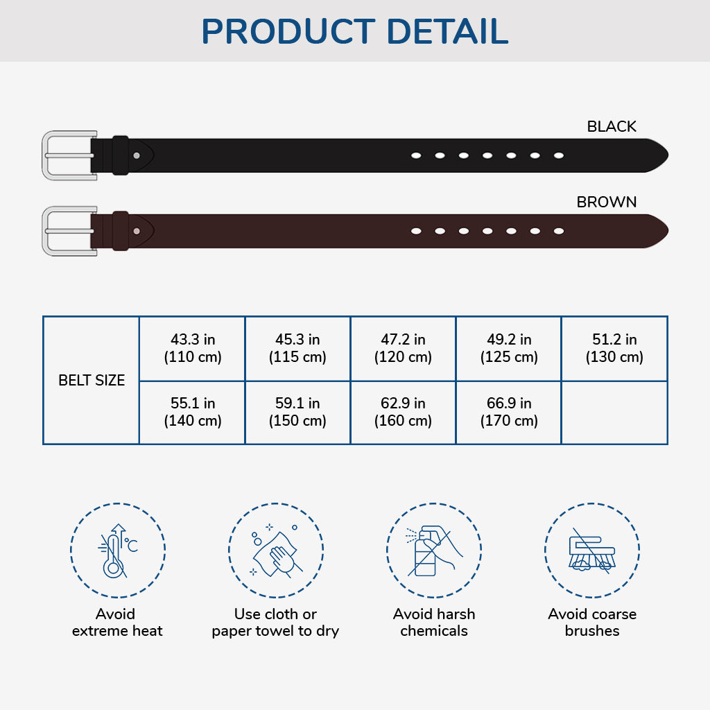 4350JUS3 personalized engraved leather belt funny gifts for couples 4350J5M5G
