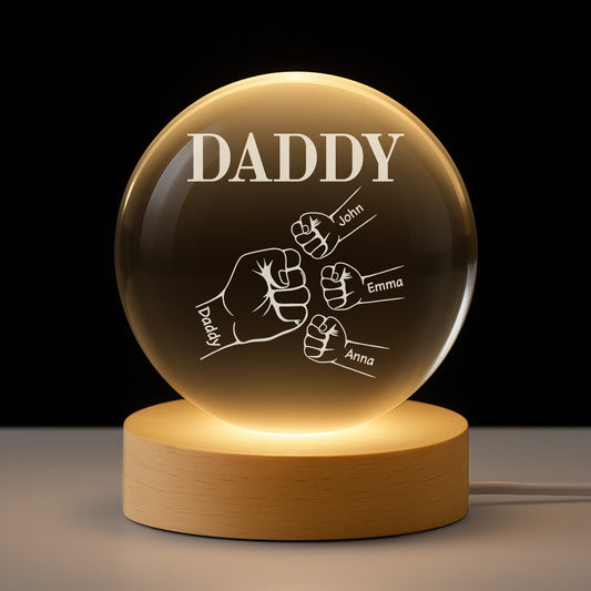 4423LUS1 the best dad crystal ball lamp custom gifts for dad grandpa 4423L6Q5B