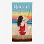 4477BUS1 custom beach towels gifts for couples you me and the sea 4477B6HMG