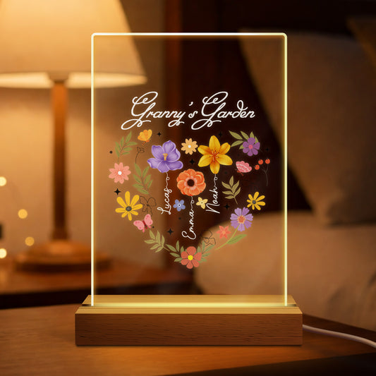 4541LUK2 personalised mummys garden night light for mumgrandma 4541lslta