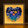 4541OUK2 personalised mummygrandmas garden flower shadow box for mothers day 4541oslta