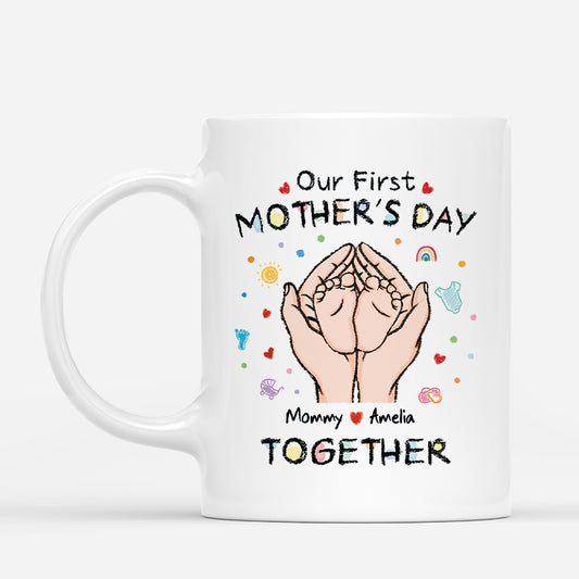 4571MUS1 personalized mothers day mug our first mothers day together 4571M5L3A