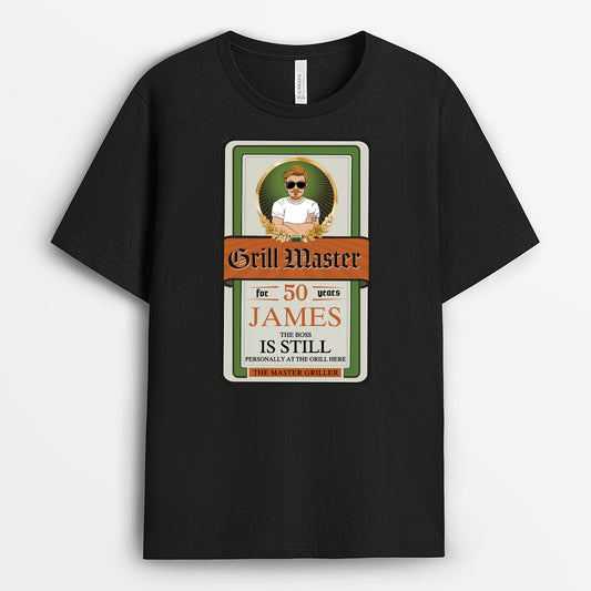 4634AUS1 personalized grill gifts for men grill master shirt_ 4634AKLAB