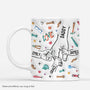 4647MUS1 3d printing effect personalized fathers day mug good gifts for dad 4647M865B