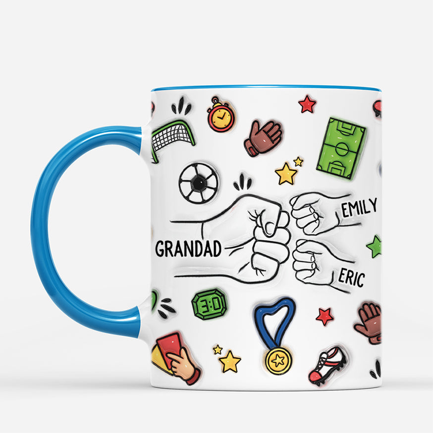 4670MUS2 3d printing effect personalized dad mugs unique soccer dad gifts 4670M3Q5B