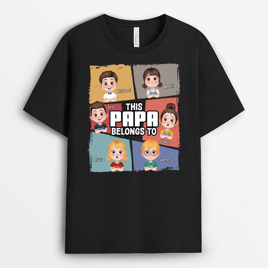 4758AUS1 customized dad gifts for fathers day this dad belongs to shirt 4758A8HTB