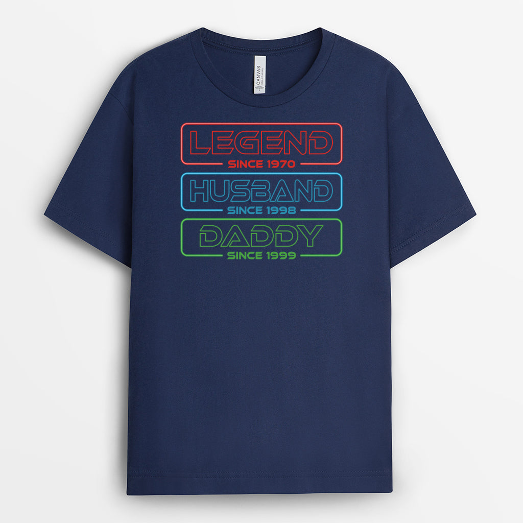 4760AUK2 personalized grandfather gift legend husband dad grandpa shirt 4760AK8NB