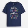 4768AUK2 personalized grandfather gift first dad now grandpa t shirt 4768ATKTB