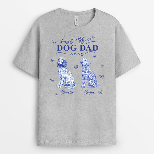 4803AUS2 custom dog mom present chinoiserie toile t shirt 4803A5KTC