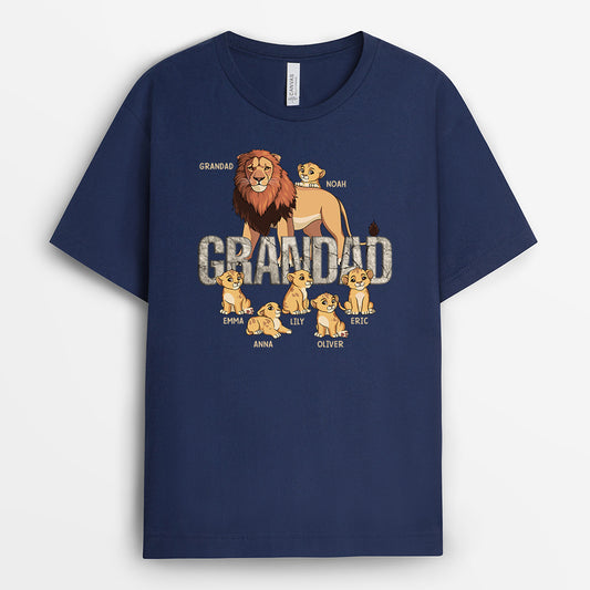 4812AUK2 custom dad presents lion dad t shirt 4812A6L5B