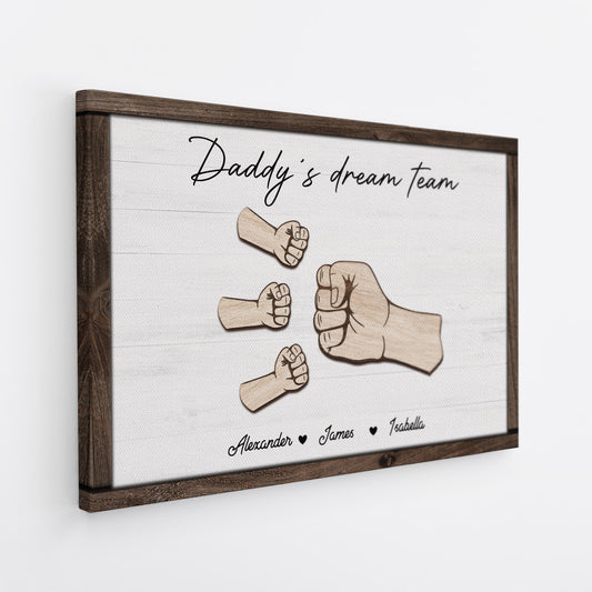 4815CUS2 personalized gifts for dads daddys dream team wooden canvas 4815C6Q5B_d3ef54ec 53bd 46d8 935b 5aae5cfd848f