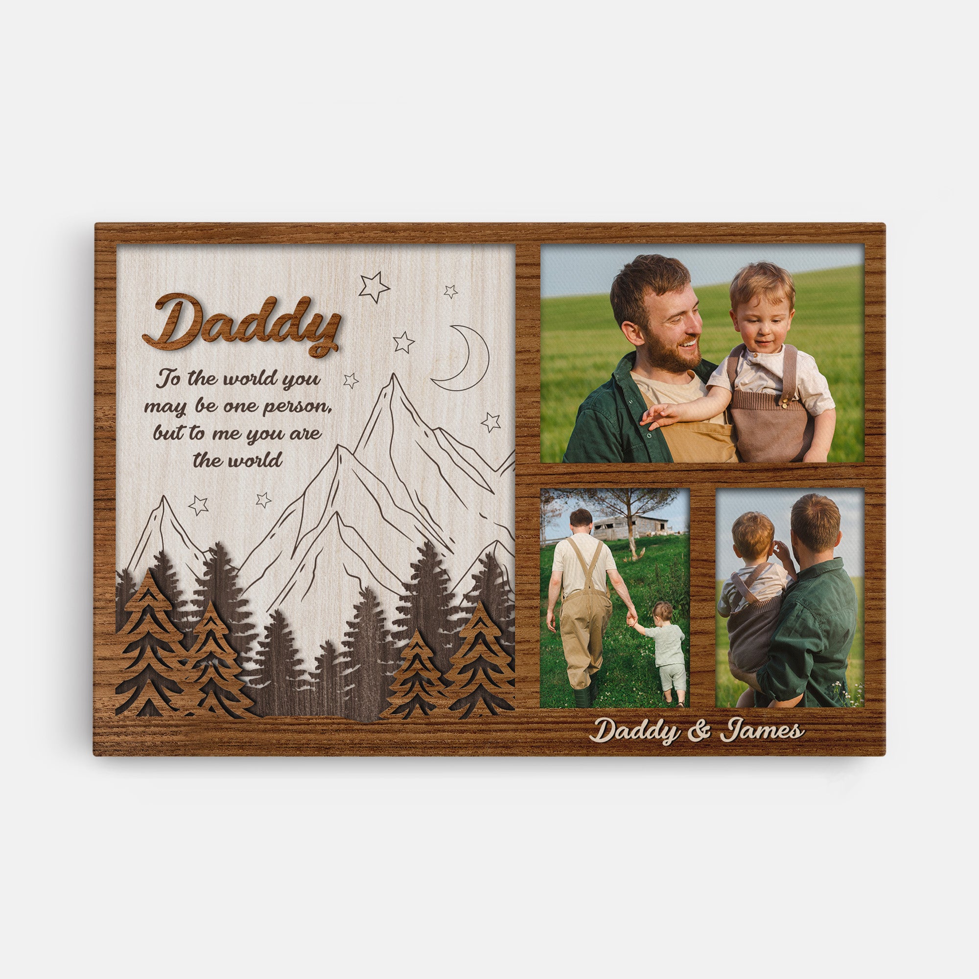 4818CUK1 personalised daddy my world canvas 4818C5ITB