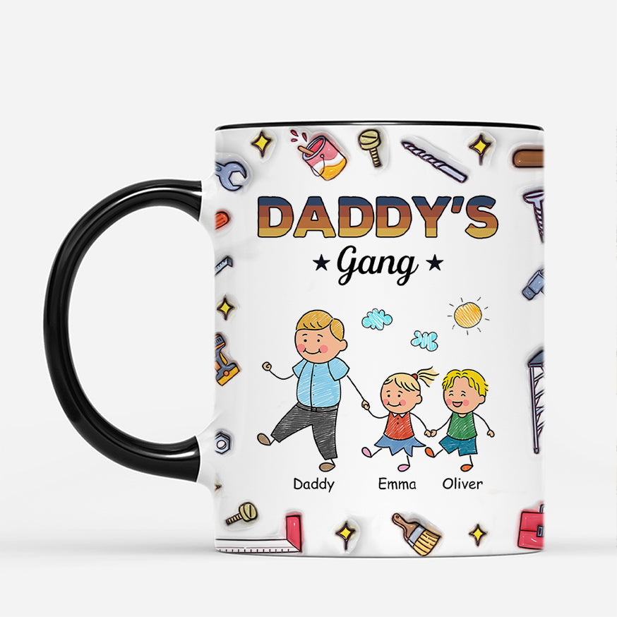 4825US2 3d printing effectcustom gifts for grandads grandads kids gangs mug 4825