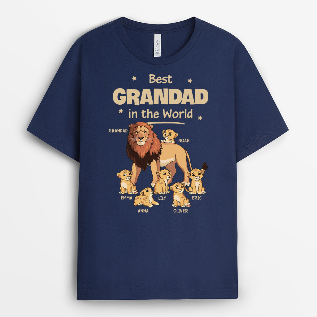 4829AUK2  personalized dad gifts best lion daddy in the world t shirt 4829A5L8B_06cacdcb 3560 4906 889e d1567dcab717