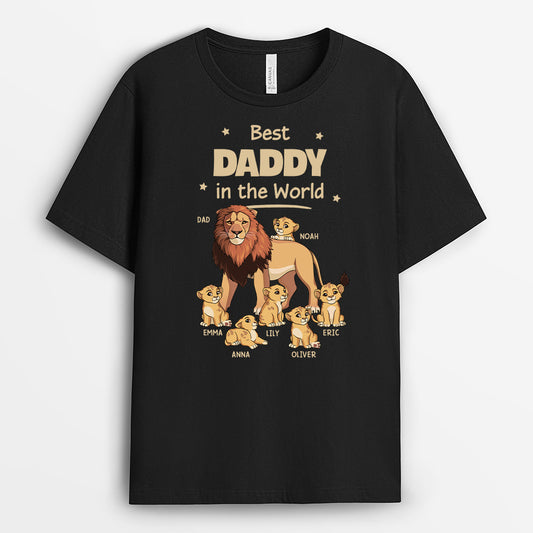 4829AUS1  personalized dad gifts best lion daddy in the world t shirt 4829A5L8B_9f44a64a 53a4 485e bee8 bbf7eb7a493c