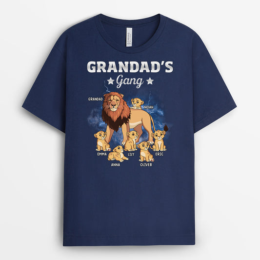 4836AUK2 custom dad t shirts lion daddys gang 4836AKL8B