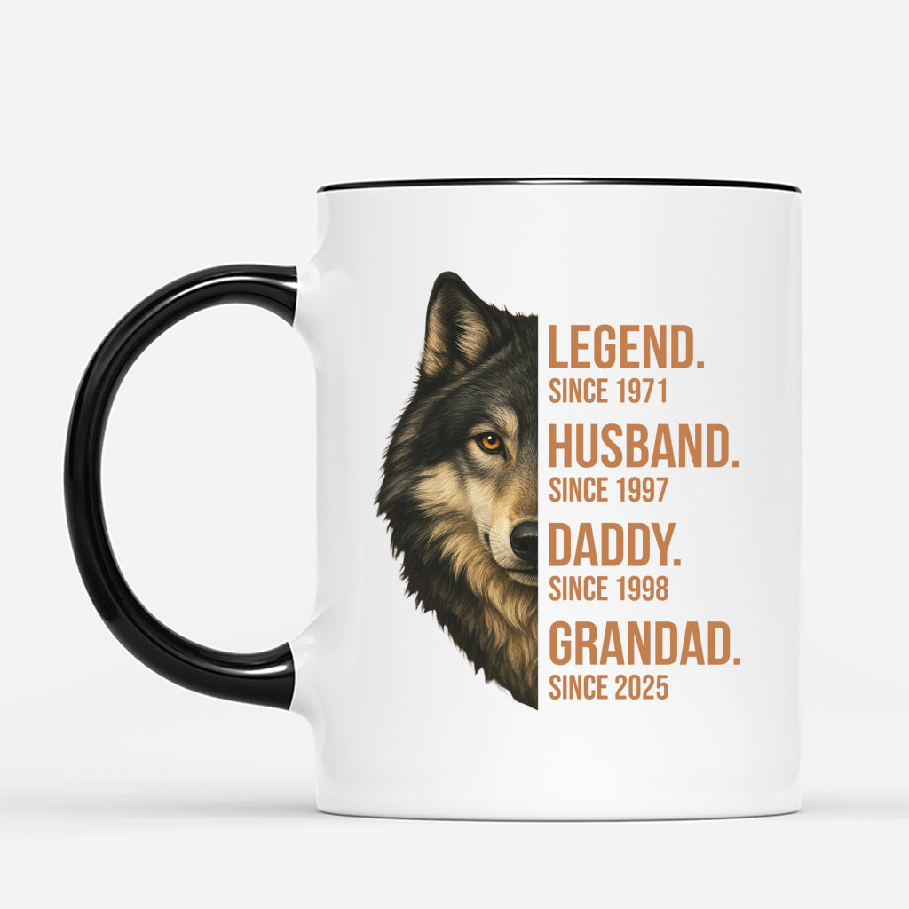 4848MUK2 personalized gifts for dad wolf mug legend since mug 4848MK8AB