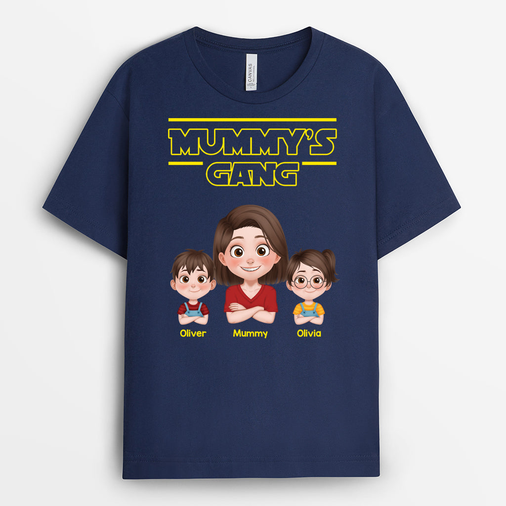 4852AUK2 personalized gifts for dad best daddys gang t shirt 4852A3YAB