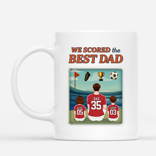4860MUK1 personalized mug for dad we scored the best dad  4860M3YAB