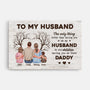 4864CUK1 personalized canvas for dad our children having you as their daddy art 4864C6YTB