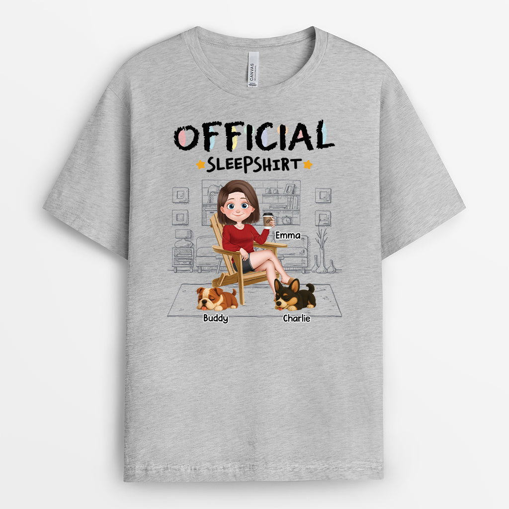 4933AUS2 personalized official sleep shirt unique gift for dog dad