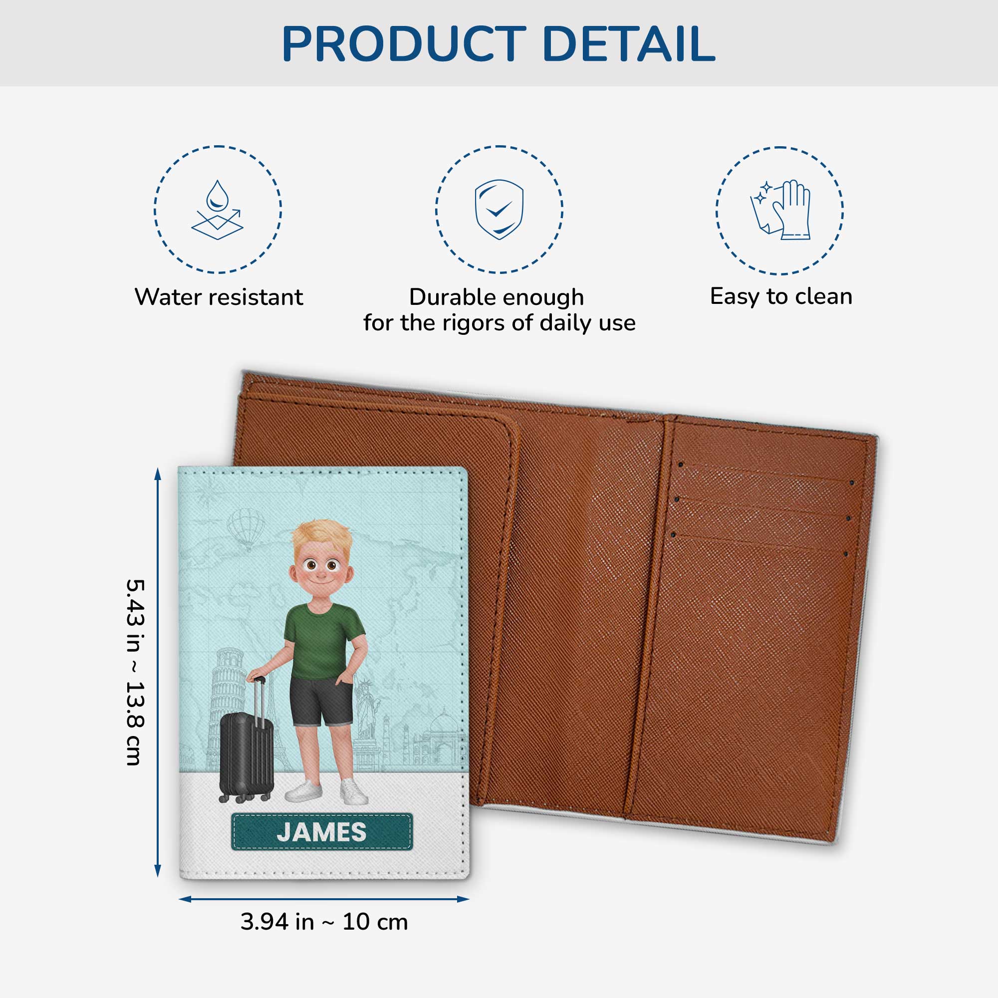 4967OUS3 personalized leather passport cover travel gifts for him 4967O3MAB