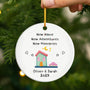 5038OUS2 personalized gifts for couples ceramic new home ornament 5038OTLNG
