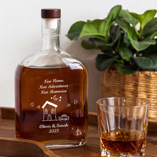 5039AUK2 personalised new home new adventures new memories whisky bottle for couples 5039aitpng