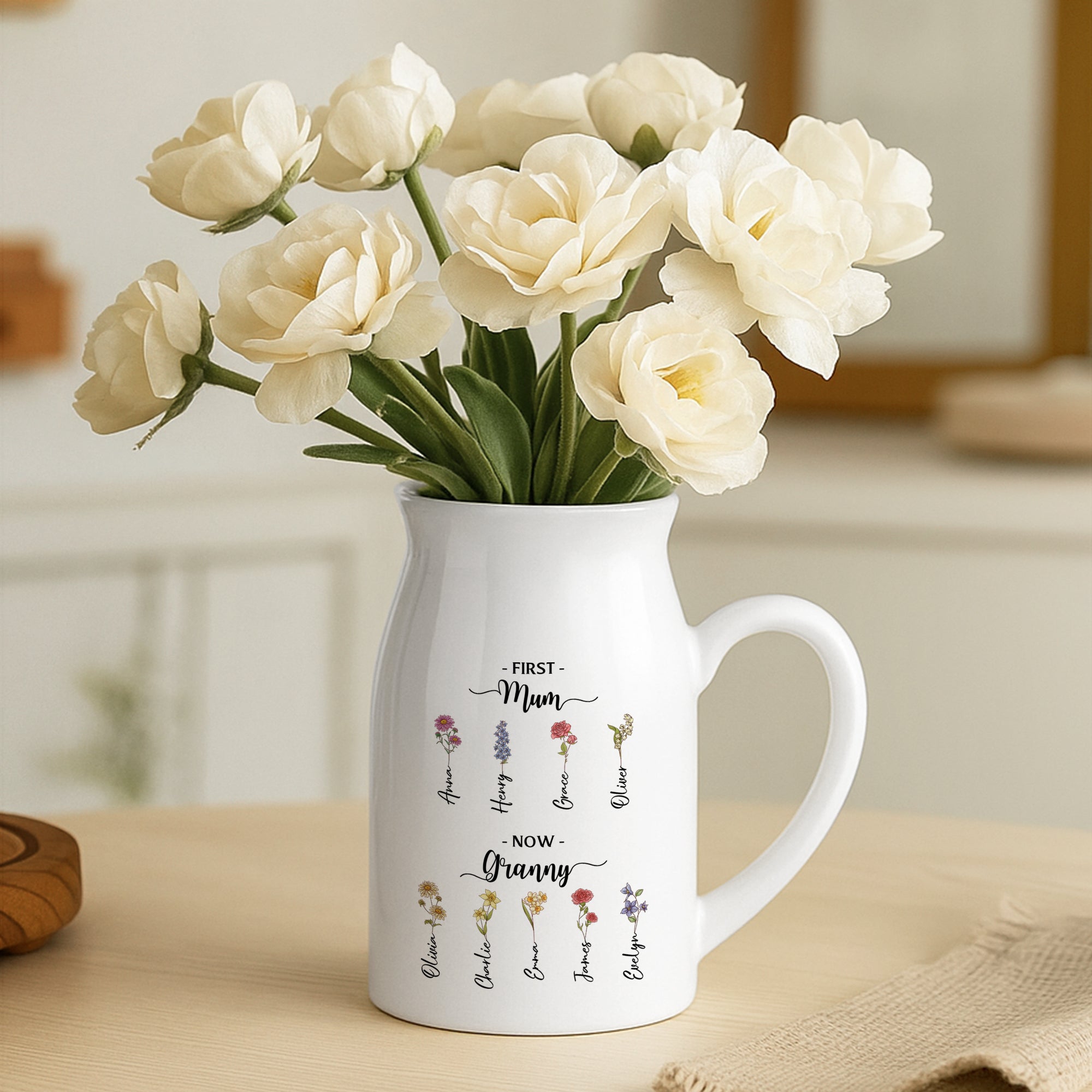 5040OUK2 personalized vases gifts for grandma first mom now grandma 5040OTYNA