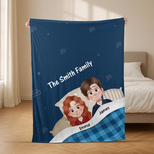 5077BUS2 personalized family name blanket_s gifts for the whole family 5077B3KAF