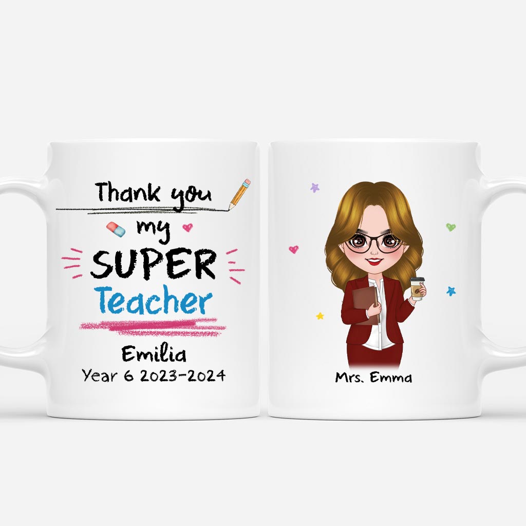 5093MUK1 personalized super teacher mug thank you gifts for teacher 5093M8YAT_5b58e394 3061 4635 a3f7 2b9ec709a56a