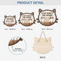 5094QUK3 personalised we rule the house wood sign for cat lovers 5094Q8ITD