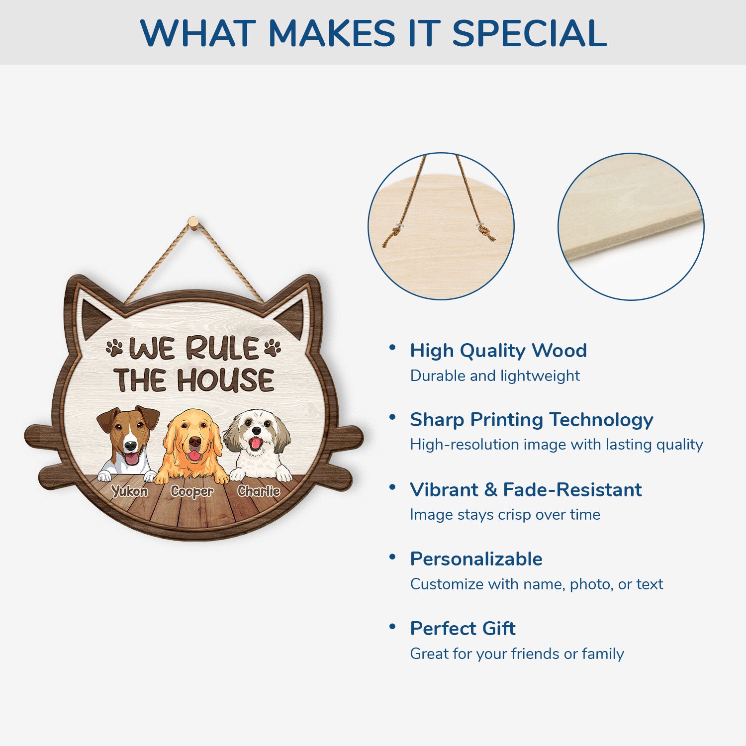 5094QUK4 personalised we rule the house wood sign for dog lovers 5094Q8ITC_b6d64517 8500 4a70 8d86 40a747d04c31