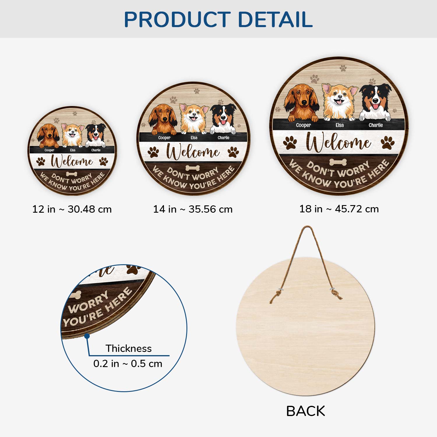 5133QUS3 personalized dog gifts for owners funny welcome wood sign 5133QTKAC