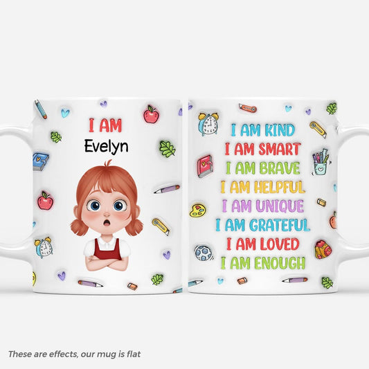 5143MUK1 3d printing effect personalized kids gifts_ affirmation mug 5143MKGAK