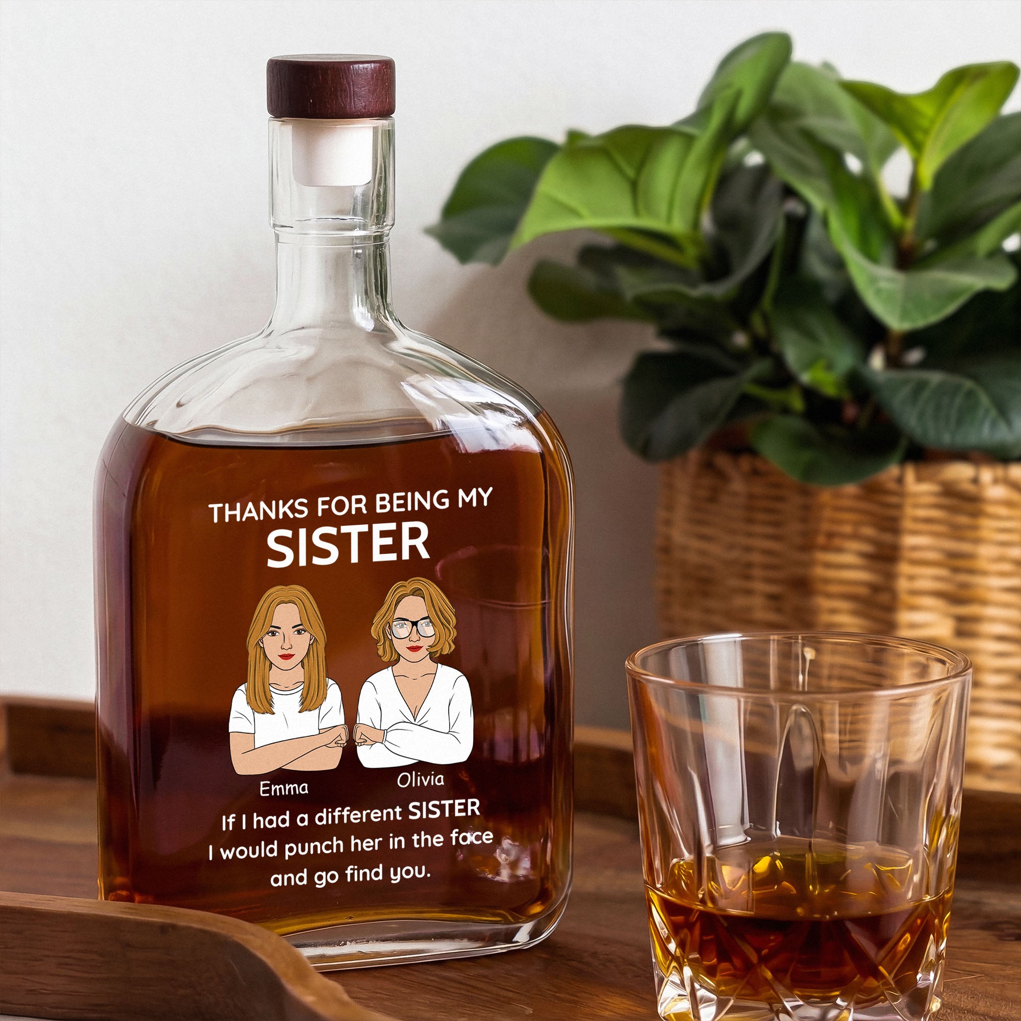 5145AUK1 personalised thanks for being my brothersister whisky bottle 5145aisv0b_1