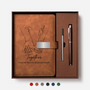 5150MUK1 personalised together engraved leather notebook and pen set for couples 5150motfng