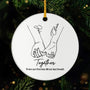 5150OUS1 personalized couple gifts first kiss to last breath ceramic ornament 5150OTQNG